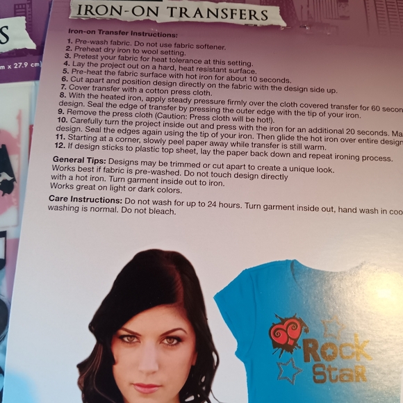 Iron on transfers ( rock star edition) - Picture 3 of 7